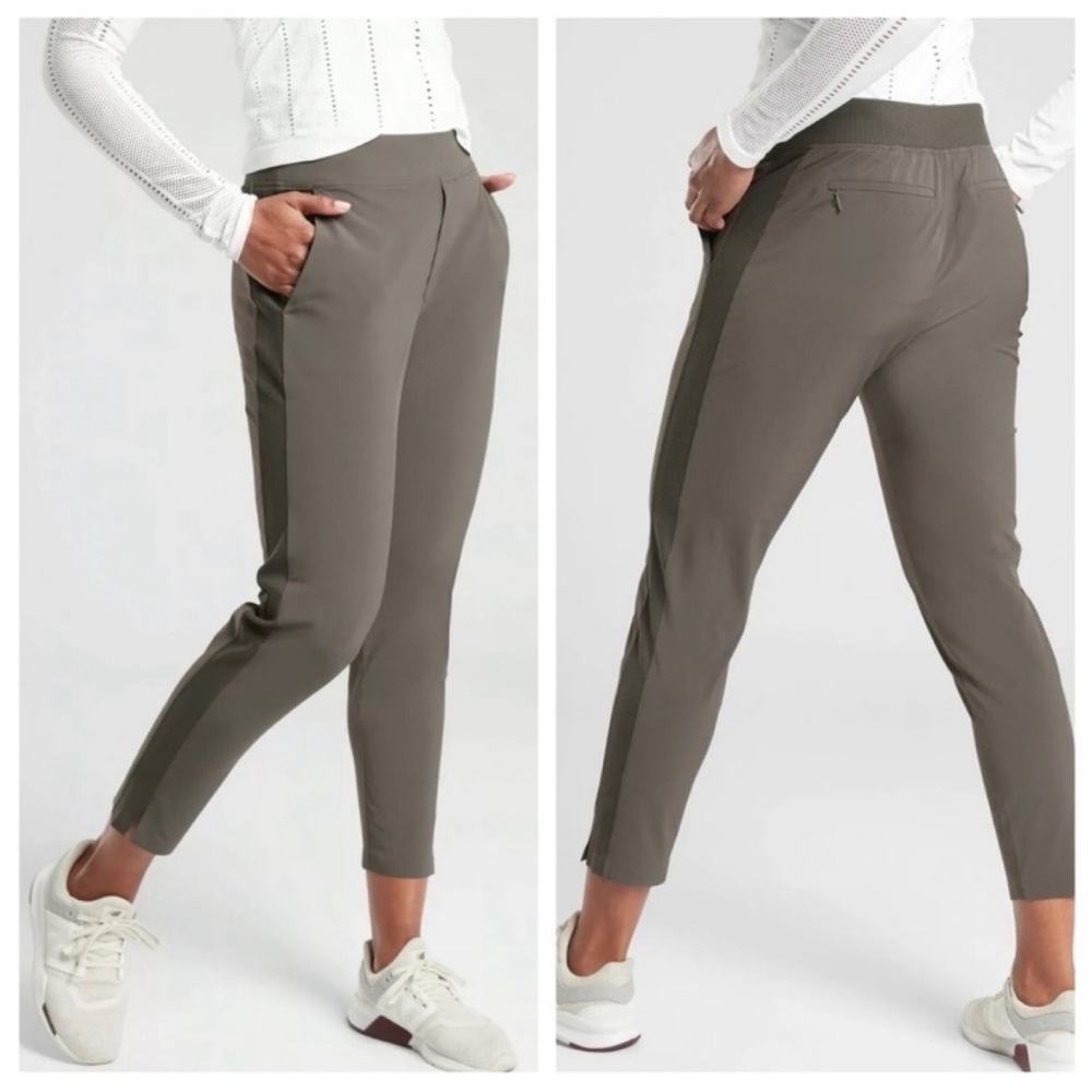 Athletic Pants By Athleta In Green, Size: 4 main image 1